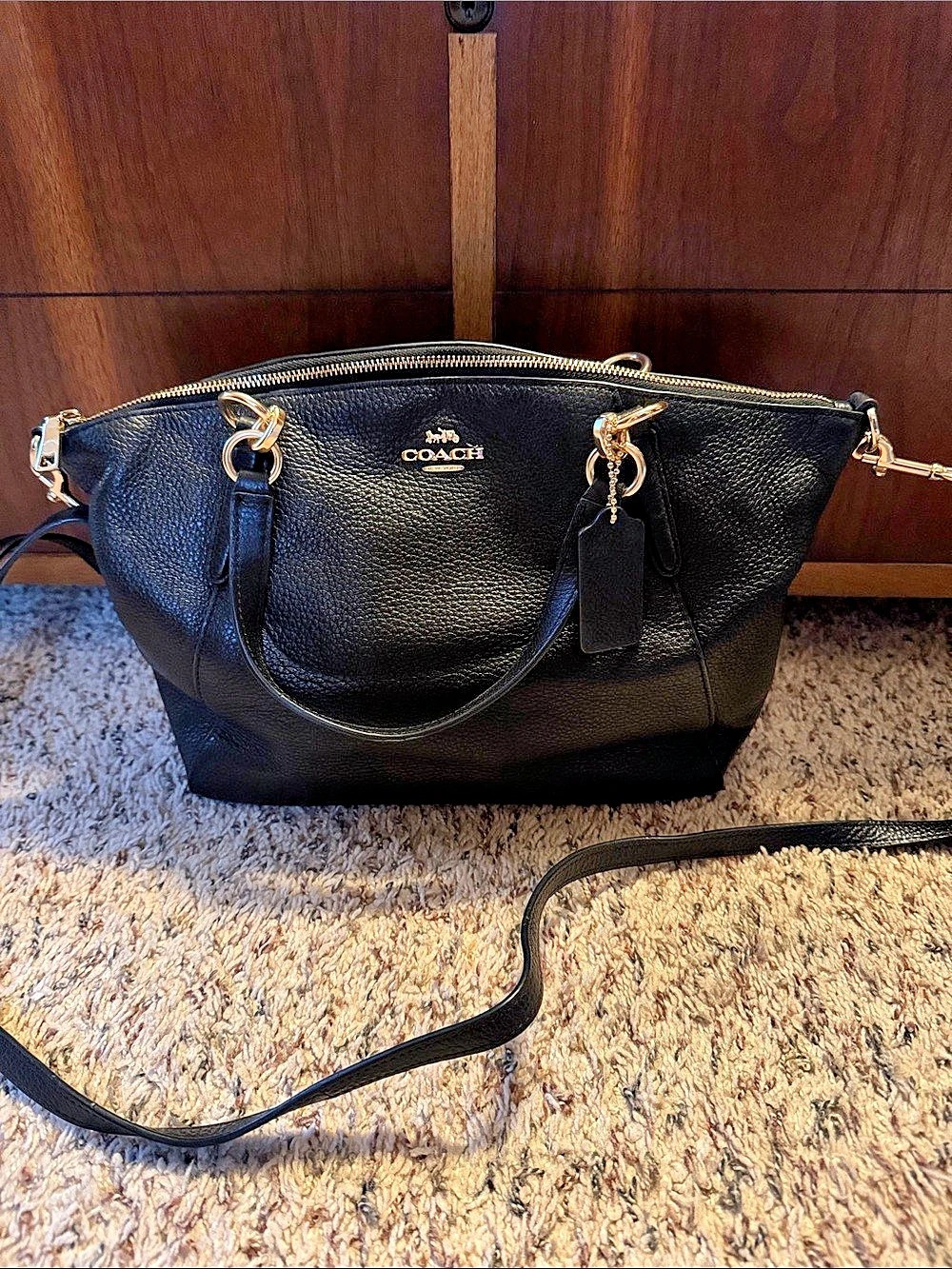 Coach Prairie Satchel Black Tote Bag